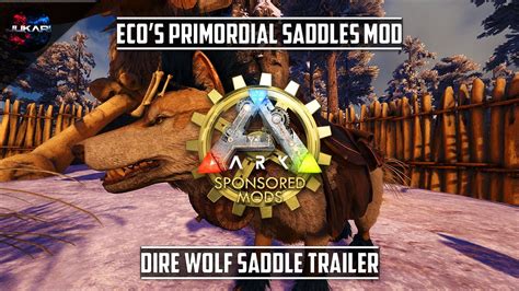 Ark Survival Evolved Eco S Primordial Saddles Mod Dire Wolf Saddle