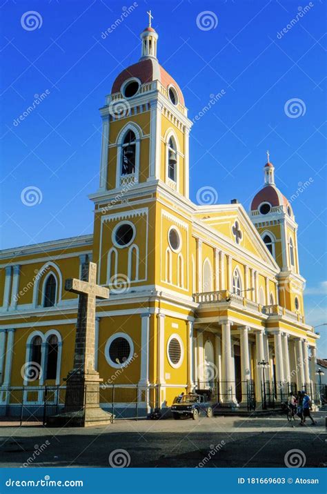 Cathedral Of Granada Nicaragua Editorial Stock Photo Image Of