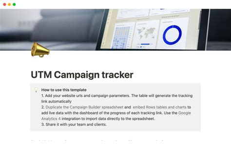 UTM Campaign Tracker Template Notion Marketplace