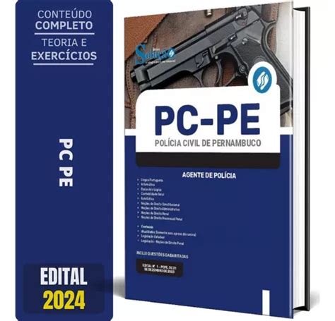 Apostila Pc Pe 2024 Agente De Polícia MercadoLivre