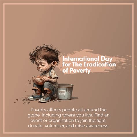 International Eradication Of Poverty Day Template Postermywall