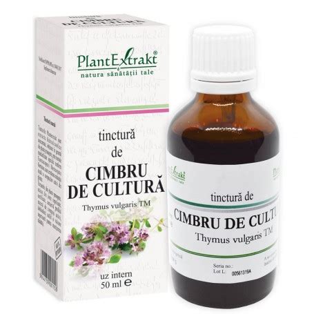 Tinctura De Cimbru 50ML Plantextrakt Comanda Pe Plantum Ro