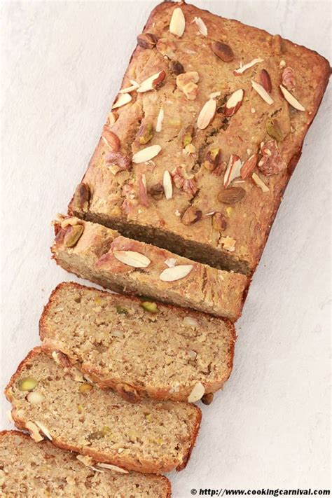 Whole Wheat Nutty Banana Bread