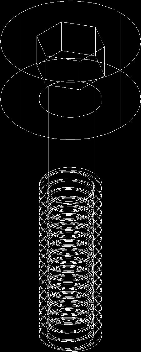 Screw 3D DWG Model for AutoCAD • Designs CAD