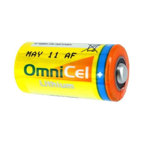 OmniCel ER123A 3 0V Size 2 3A Lithium Standard Terminal Battery For Use