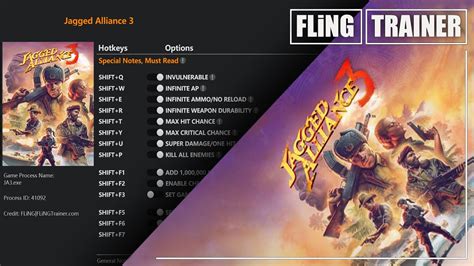 Jagged Alliance 3 Trainer Fling Flingtrainer Gameplay Youtube