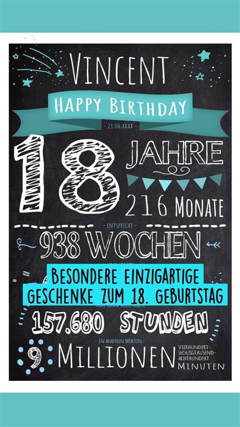 Besondere Einzigartige Geschenke Zum 18 Geburtstag