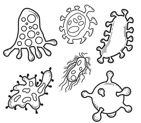 Bacteria Clipart Black And White