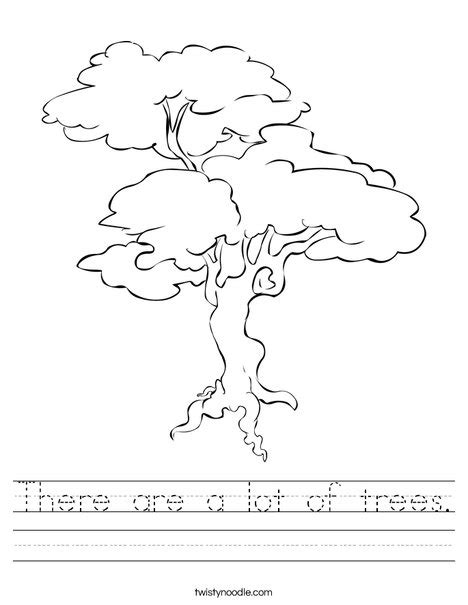 There Are A Lot Of Trees Worksheet Twisty Noodle