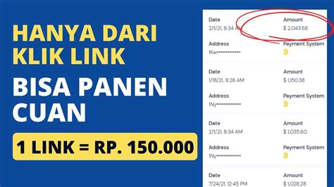 MANTAP Hasilkan Ratusan Ribu Dari Klik Link Cara Dapat Uang Dari