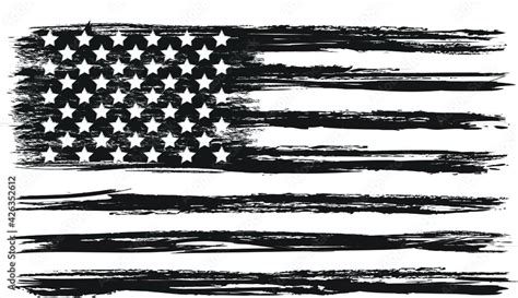 Vector Of The Distressed American Flag เวกเตอร์สต็อก Adobe Stock