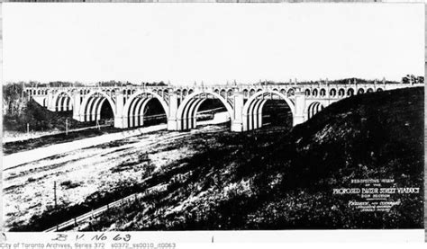 Vintage Photographs Of The Construction Of The Bloor Street Viaduct