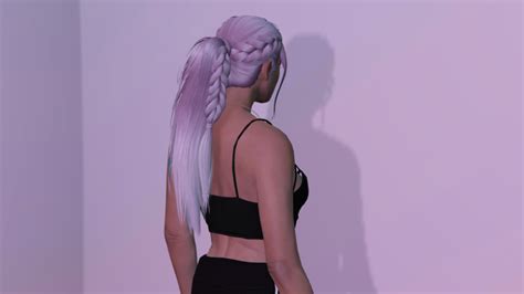 Ponytail With A Braid Hairstyle For Mp Female Gta Mods