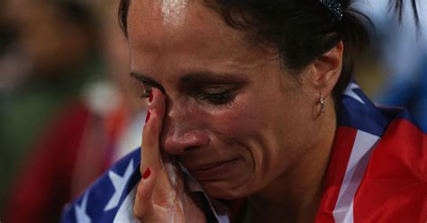 Jenn Suhr "very emotional" after pole vault gold - CBS News