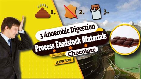 3 Anaerobic Digestion Process Feedstock Materials Including Chocolate