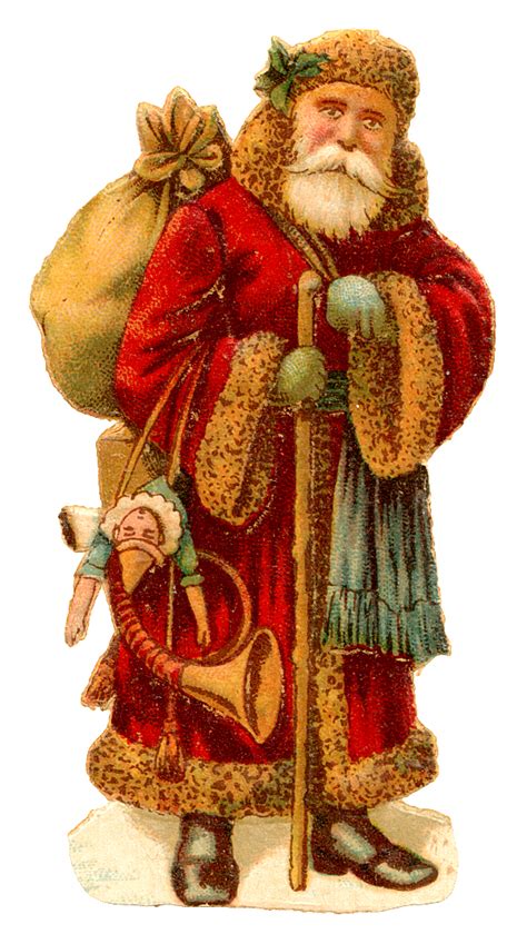 Free Vintage Clip Art Images Vintage Santa Claus Clipart