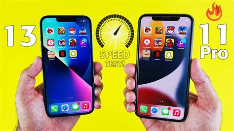 IPhone 13 Vs IPhone 11 Pro SPEED TEST A15 Bionicvs A13 Bionic YouTube