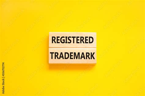 Registered Trademark Symbol Concept Word Registered Trademark On