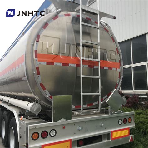 L Tri Axle Oil Fuel Fuel Tank Semi Truck Trailer Aluminum