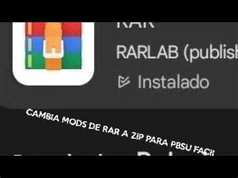 Como Cambiar Mods De Rar A Zip Para Pbsu Copibloxgd Youtube