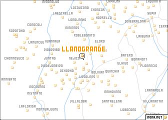 Llano Grande (Colombia) map - nona.net