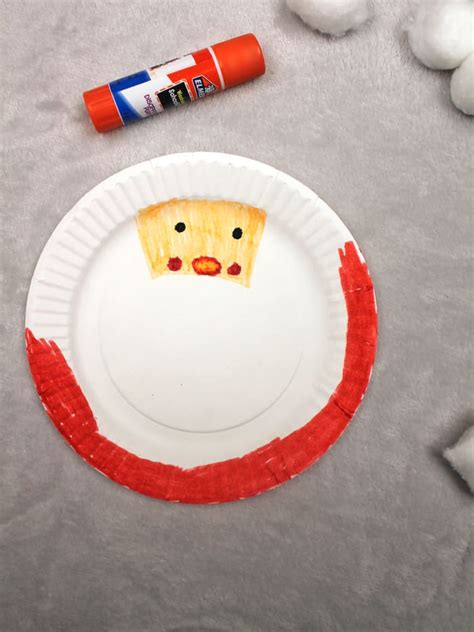 Easy Paper Plate Santa Christmas Ornament Craft To Make A Crafty Life