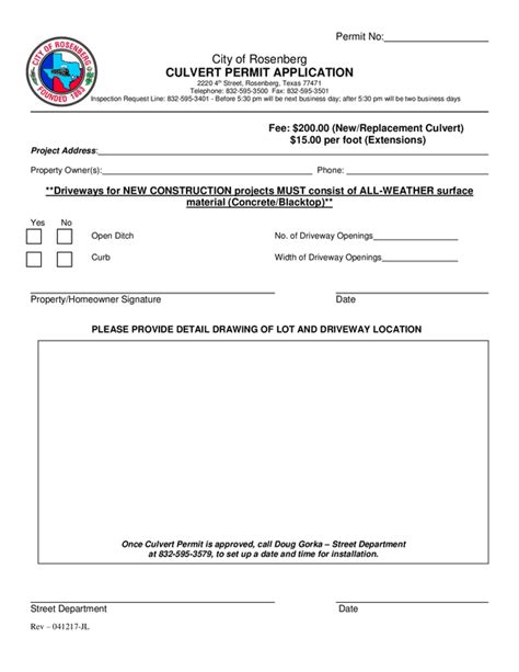 Fill Free Fillable Forms City Of Rosenberg