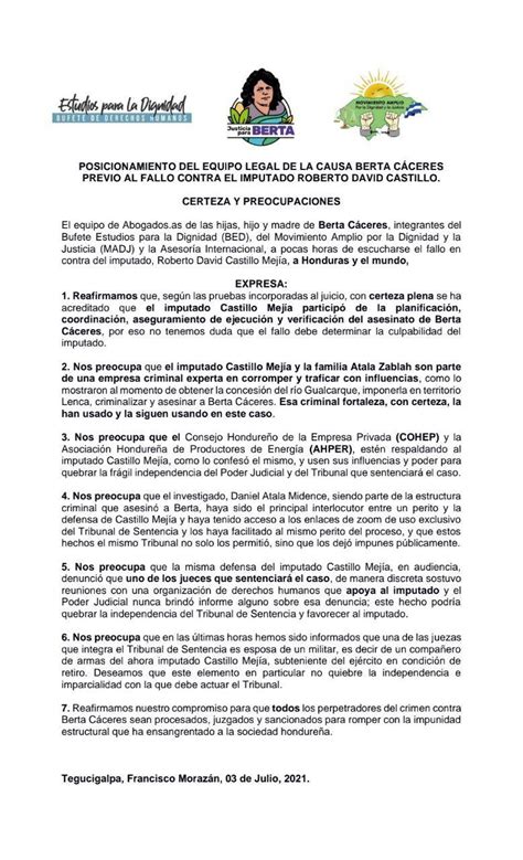 HONDURAS TIERRA LIBRE Honduras Los movimientos bajo la mesa serían