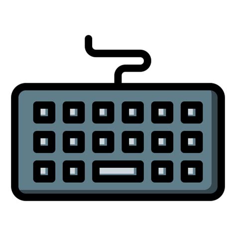 Keyboard Generic Outline Color Icon