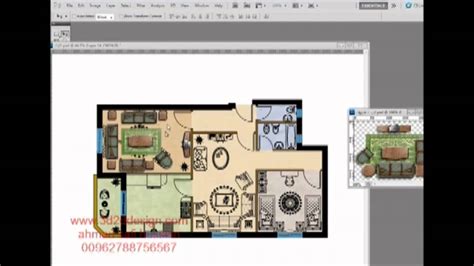 El Shamy Designs Photoshop Course Lesson 7 Draw Arch Plan In Ps Part 3 Youtube