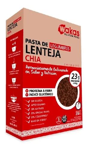 Pasta De Legumbres Con Lenteja Y Chia Wakas Gr Mercadolibre