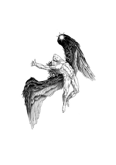 Pin by Mertcan Gökay on Special Tattoo design drawings Fallen angel