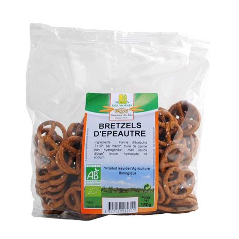 Bretzels d épeautre 100 triticum spelta BIO Moulin des moines 150