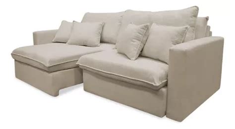 Sofá Cama Montreal 2 50m Retrátil E Reclinável Veludo Cor Nude MercadoLivre