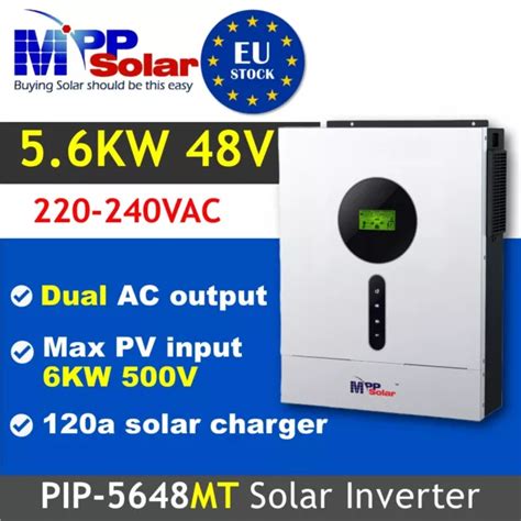 56kw 48v 230v Onduleur Solaire Mpp Solar High Pv 500v 120a Mppt Solar