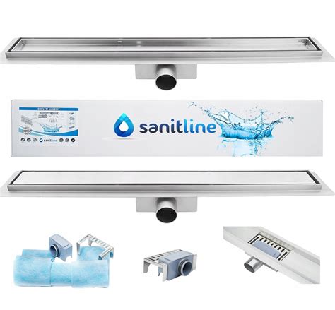 SANITLINE Odpływ liniowy CERAMIK 110cm 2 w 1 POD PŁYTKĘ LUB GŁADKI SL