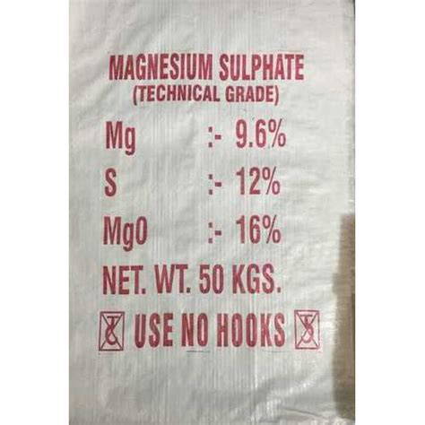 Magnesium Sulphate Anhydrous Application Industrial At Best Price In