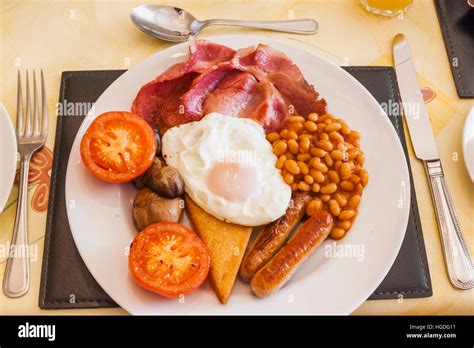 England, London, Traditional English Breakfast Stock Photo - Alamy