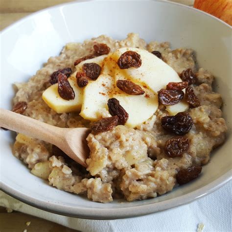 Porridge La Pomme Fondante Raisins Secs Cannelle Recette Avoine