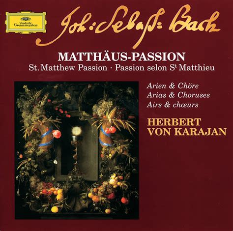 J S Bach St Matthew Passion Bwv Part One No Chorus I Ii