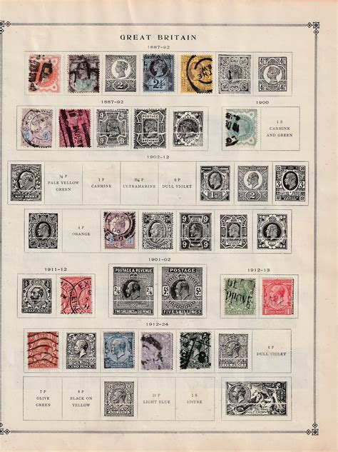 Great Britain Collection - 4 Scans. All the stamps are in the scans ...