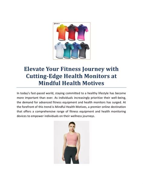 Ppt Elevate Your Fitness Journey With Cutting Edge Health Monitors At