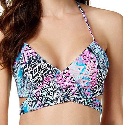 Sundazed Simone Halter Wrap Underwire Bikini Swim Top Bra Size C For