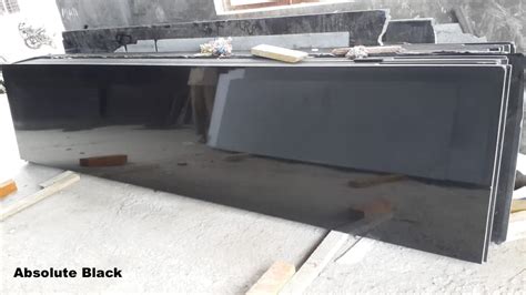 Granite Slabs Stone Slabs Absolute Black Granite Polished Finish