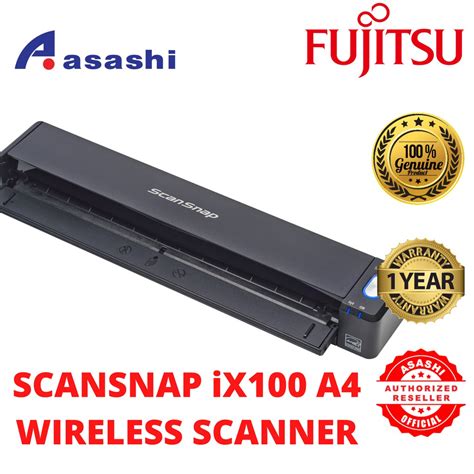 Ricoh Fujitsu ScanSnap IX100 A4 Wireless Scanner Supports Both Win