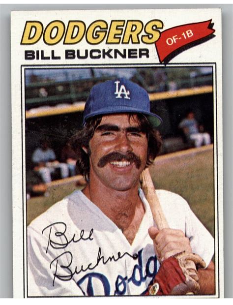 Topps Vintage Bill Buckner Los Angeles Dodgers Baseball Vg