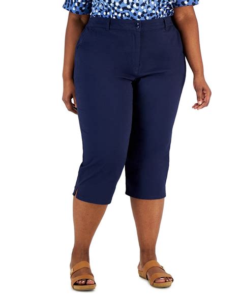 Karen Scott Plus Size Comfort Waist Capri Pants Created For Macys Macys