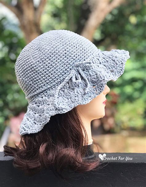 Crochet Patterns Galore Floppy Shell Brim Sun Hat