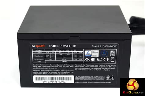 Be Quiet Pure Power 10 700W CM PSU Review KitGuru Part 3