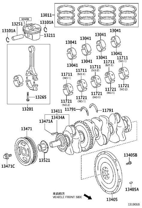 2001 Lexus Lx 470 Engine Crankshaft Pulley Crankshaft 134700v020